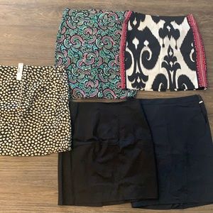 Lot of misses work skirts.